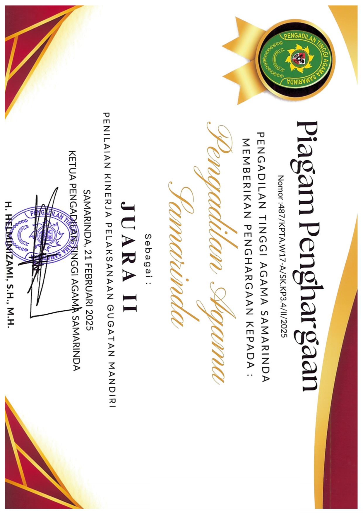 PENGHARGAAN MEDIATOR