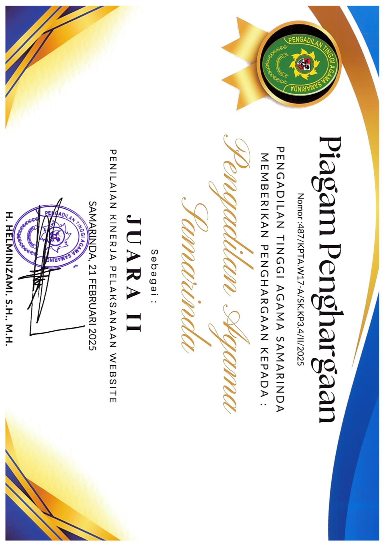 PENGHARGAAN MEDIATOR