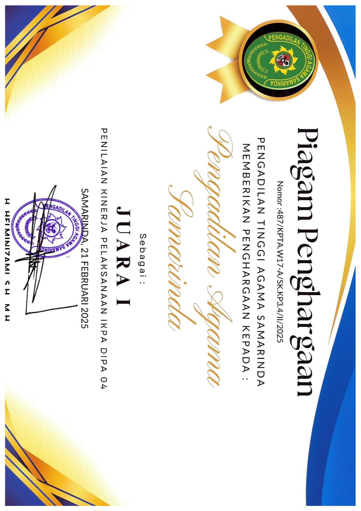 PENGHARGAAN MEDIATOR