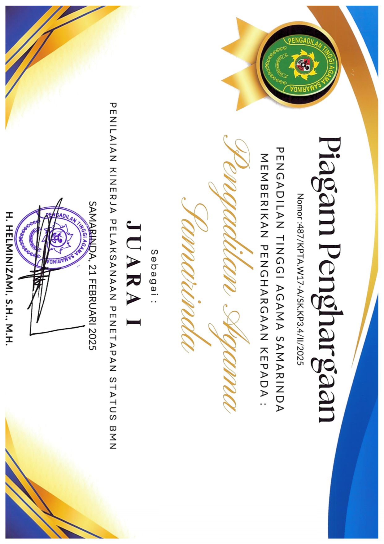 PENGHARGAAN MEDIATOR