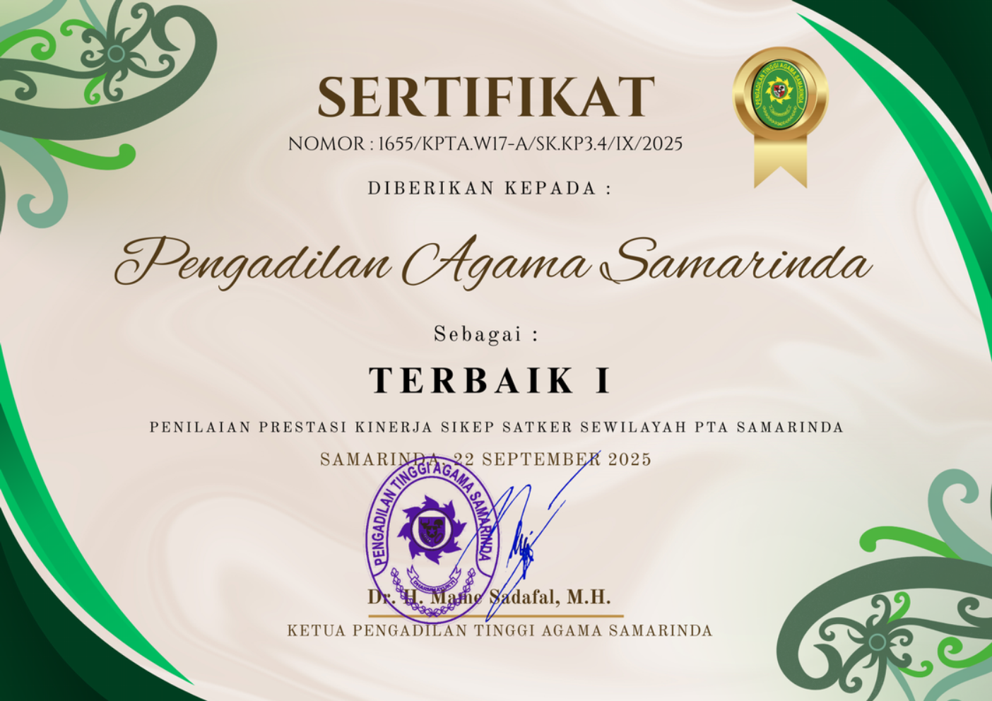 PENGHARGAAN MEDIATOR