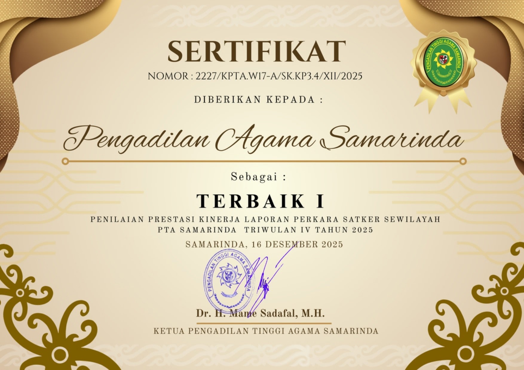 PENGHARGAAN MEDIATOR